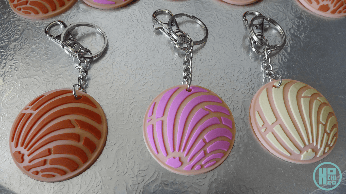 Pan Dulce Concha Key Chain (Soft Rubber) - La Concheria Cafe