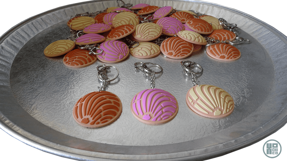 Pan Dulce Concha Key Chain (Soft Rubber) - La Concheria Cafe
